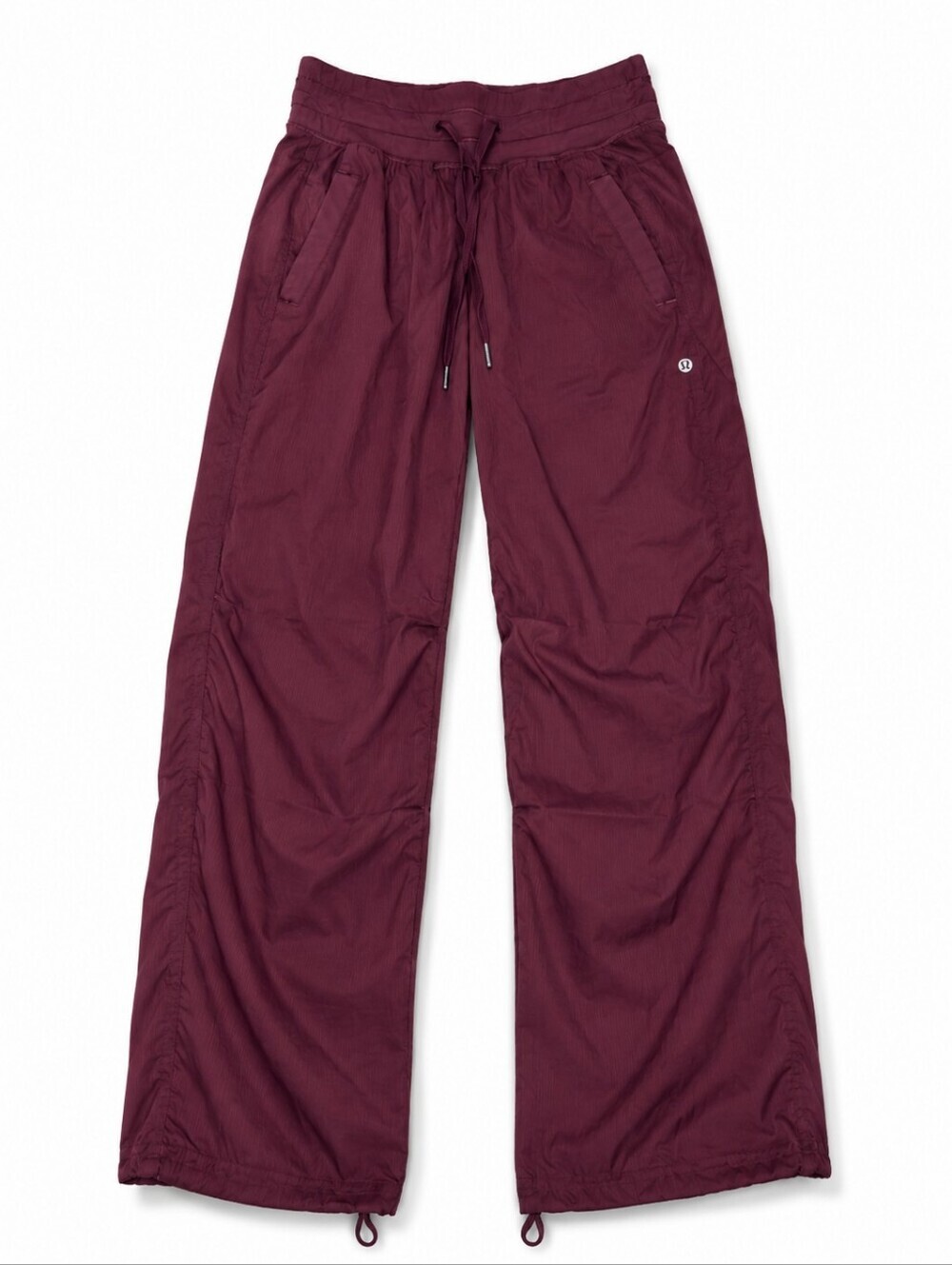 Lululemon Dance Studios Pant Burgundy Size 2 Wide Leg Adjustable Hem - Picture 2 of 12